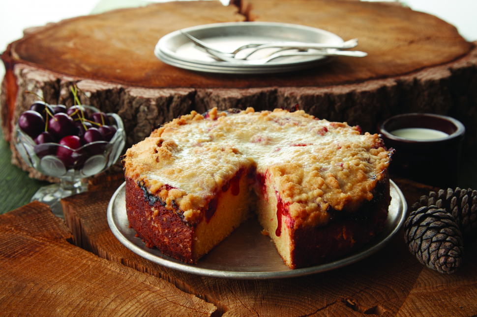 Cherry Crumble Cake