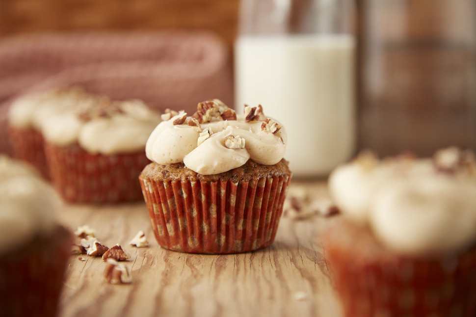 Carrot Cake Cupcakes with Brown Butter Cream Cheese Frosting