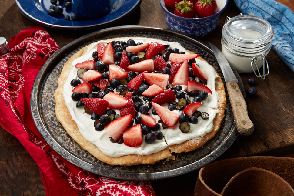 Red, White & Blue Dessert Pizza